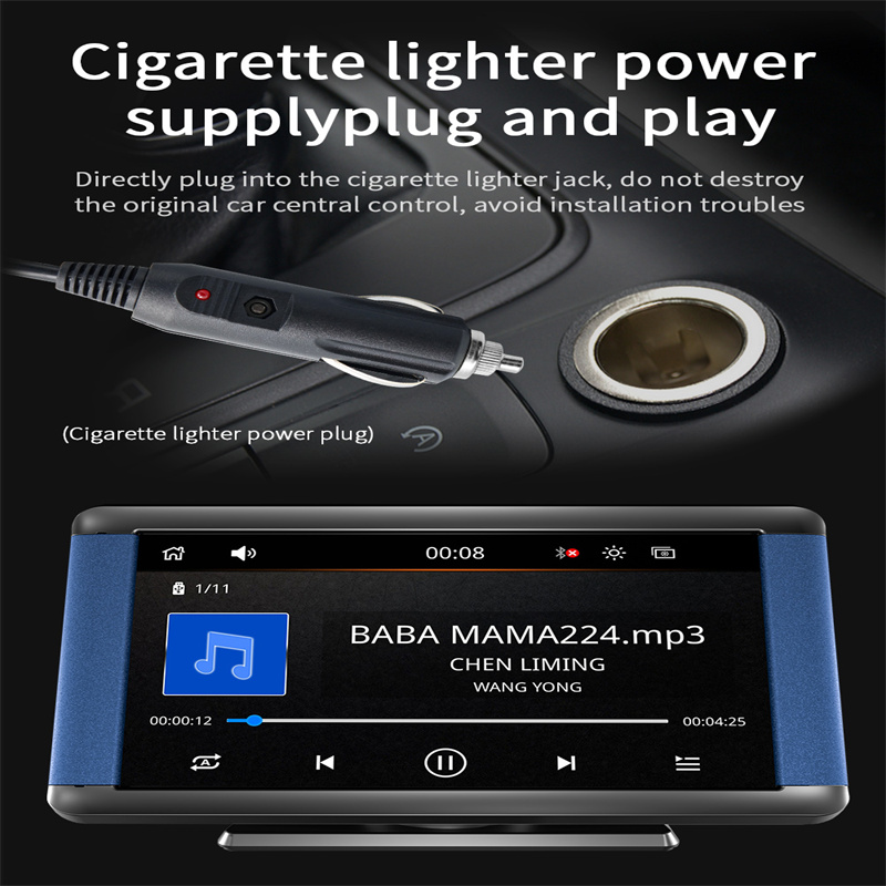 Portable Car MP5 Player Video Wireless CarPlay Monitor Android Auto 7 Inch Pekskärm Bluetooth Universal Multimedia Stereo