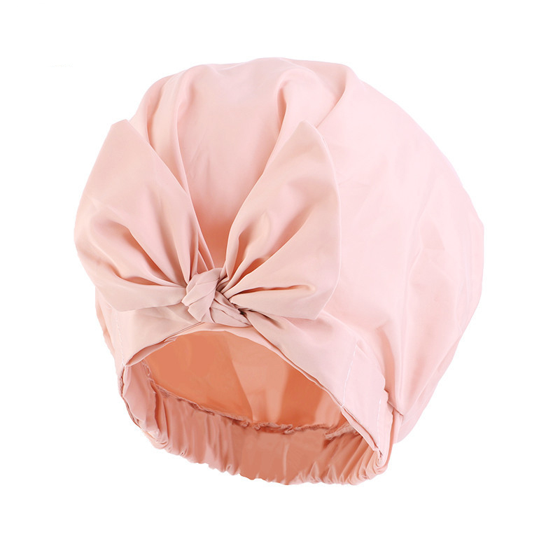 Accessori capelli Cappello da bagno Amazon Cappello rotondo impermeabile regolabile Cappello di bellezza