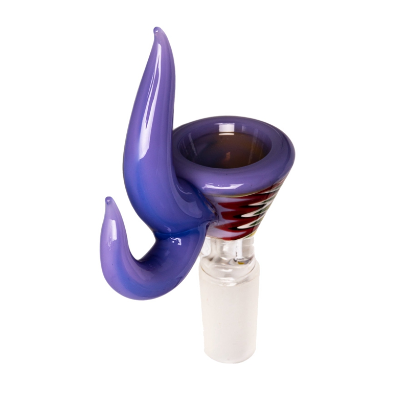 Ultima parrucca colorata Wag Cono Bong Narghilè Vetro da fumo 14MM 18MM Giunto maschio Corno di bue Ciotole di ricambio Herb Tabacco Filtro olio WaterPipe DownStem Holder DHL