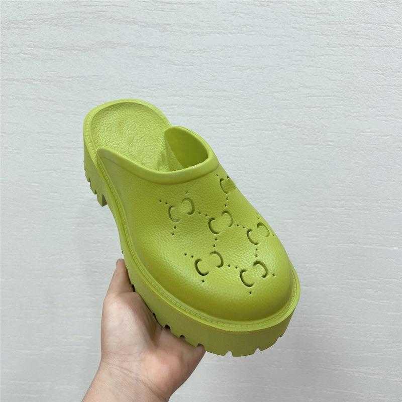 hole shoes thick soled women's slippers wear summer beach shoes women's platform shoes trawl red