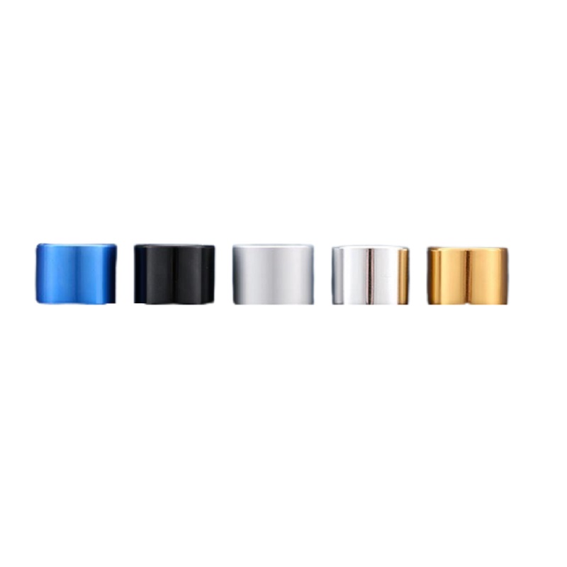 30ml Empty Round Frost Glass Dropper Bottle Cosmetic Packaging Reffillable Container Colorful Ring Lid Black White Rubber Top Protable Essential Oil Vials