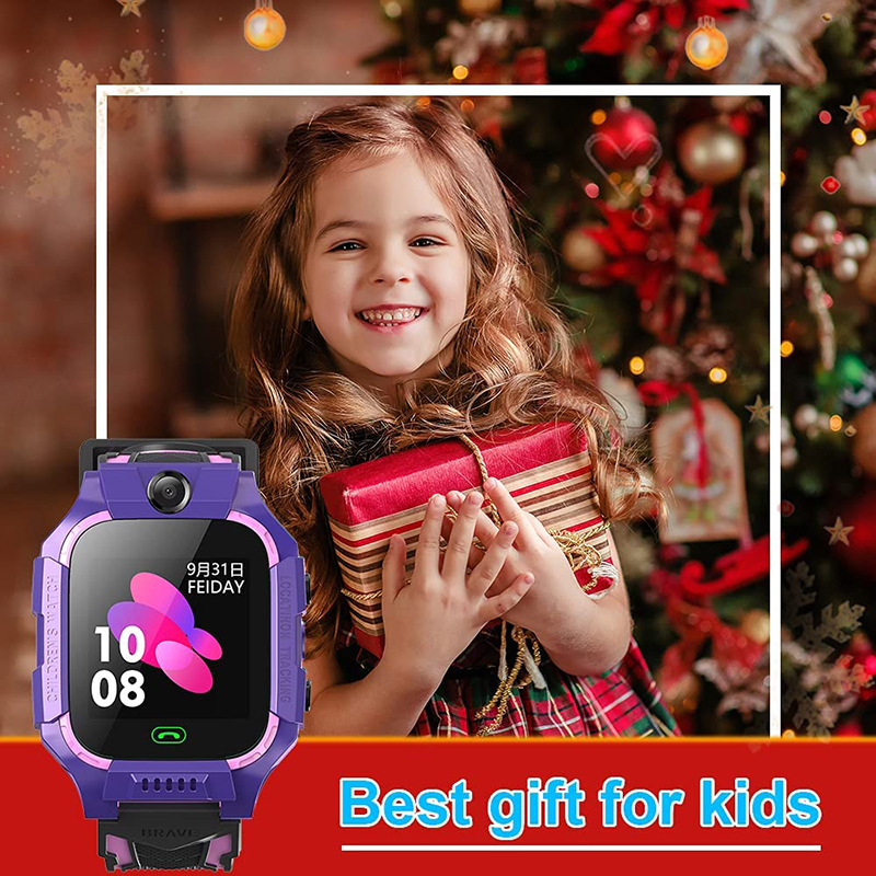 子供向けスマートウォッチSOS電話時計SIMカード付き子供向けスマートウォッチPhoto Waterproof IP67 Kids Gift for iOS Android