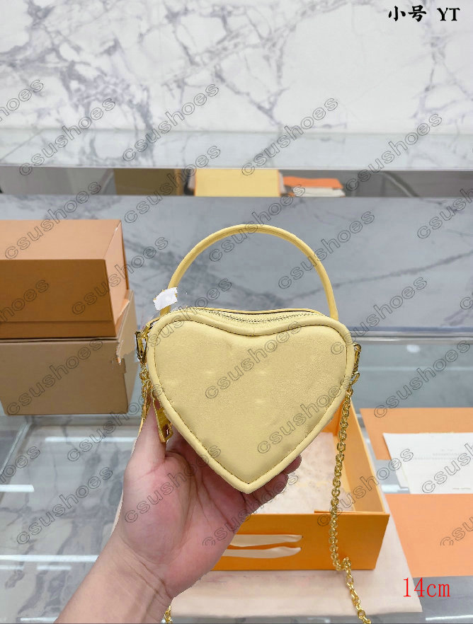 Borsa POP MY HEART M81893 M82041 23 Collezione Bubblegram San Valentino Love Heart Bag Womens Designer Luxurys Mini Cross Body Ricamo Catene borsa in pelle