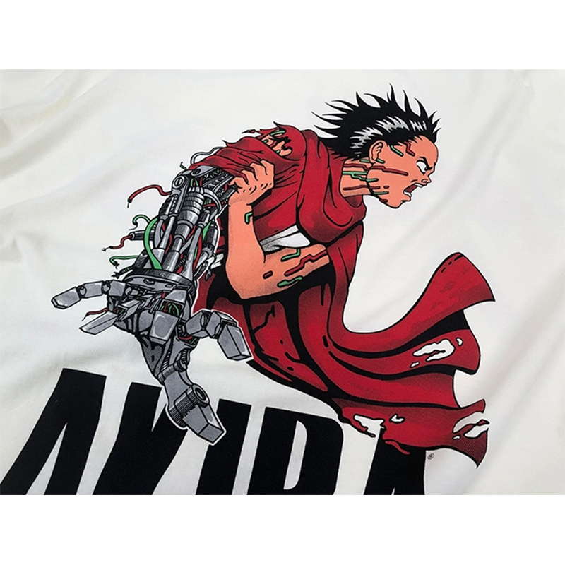 White Tee T Shirts Hip Hop Sleeves Men's Plus Tees Quality Cartoon Printed T-shirt Top