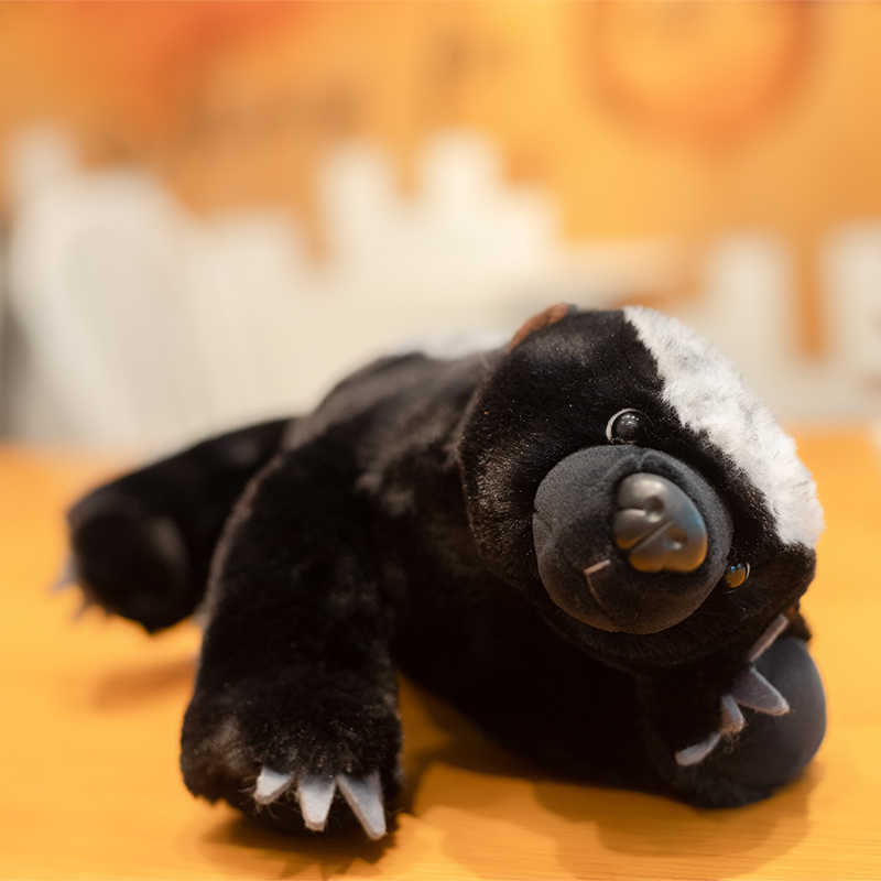 40-50cm Simulation Badger Mongooses Plush Doll The Gods Must Be Crazy 2 Stuffed Wild Animal Christmas Birthday Gift Honey Toy