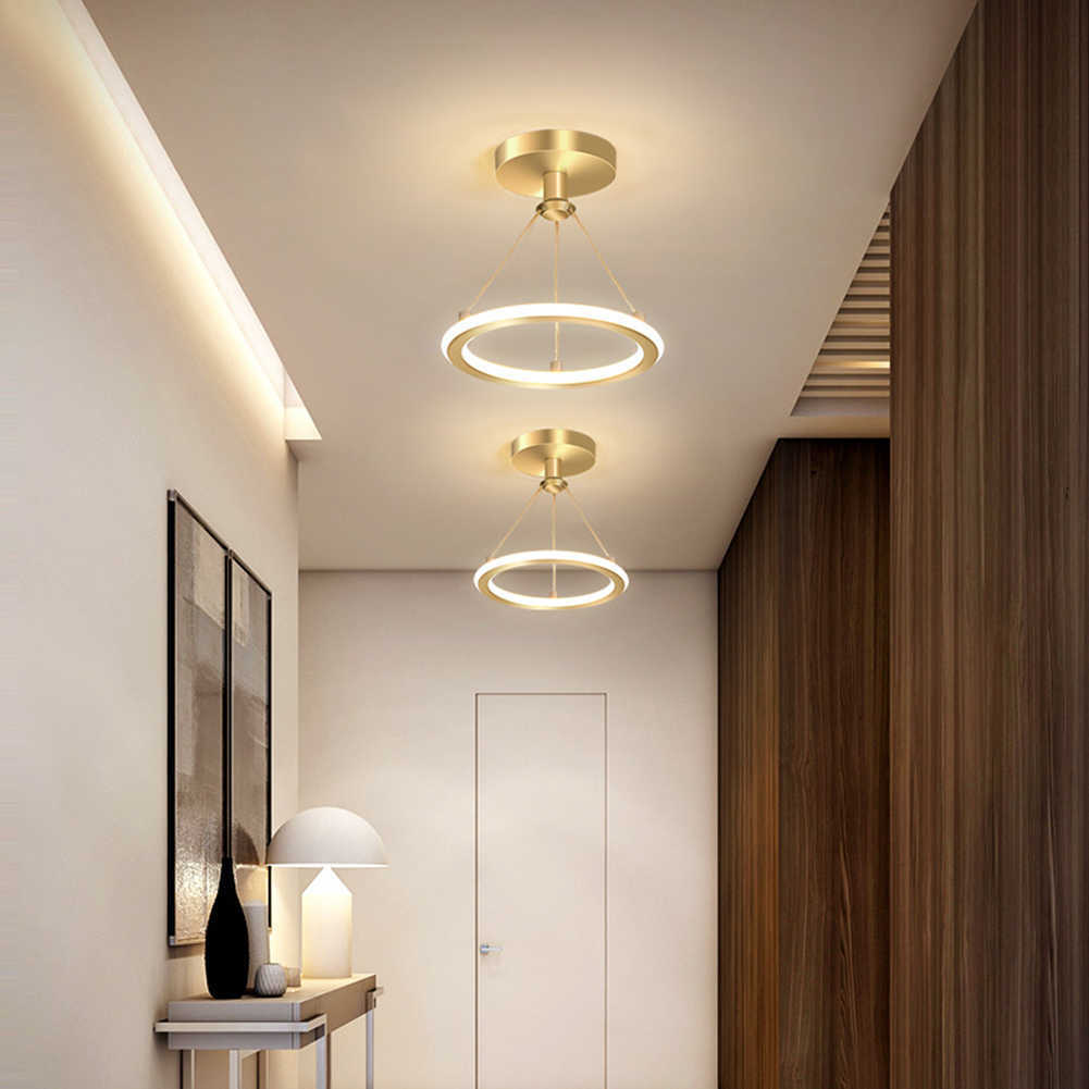 Modern LED Lights Energy Saving Wrought Iron Chandelier Circle Ceiling Hanging Lamp Kitchen Bedroom Lighting Fixture 0209