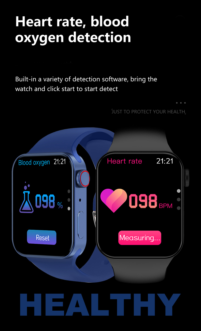 2023 NY IWO Series 8 Smart Watch T100 Max 1,92 tum DIY Face Armbands Heart Rise Men Women Fitness Tracker WS57 NFC Smartwatch för Android iOS Telefon PK X8 W37 T900 I8