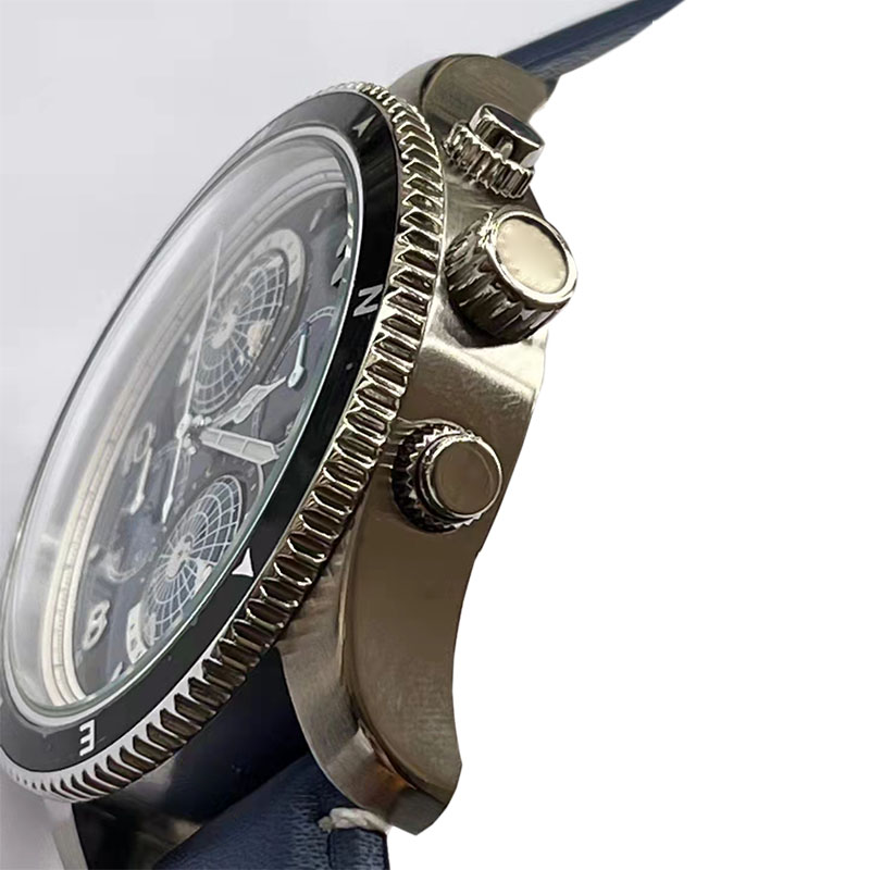 2023 New Mens Watch North South Earth Automatic Rotating Work Cronografo Movimento al quarzo Moda Orologi da polso Montre De Luxe Orologio maschile Orologi di design