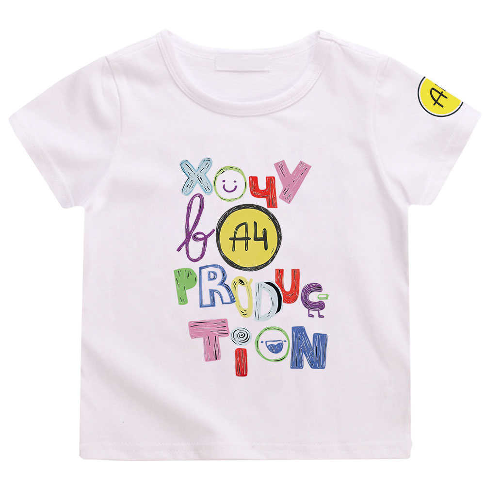 T-shirts Cotoon 4 T-Shirt for Girls Merch A4 Tops Children's Clothing Baby Boy's Casual 4 Kids Summer Clothes T230209