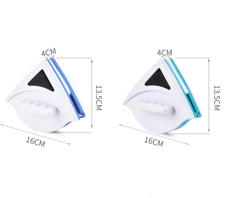 Ferramenta de limpeza de limpeza de vidro magn￩tico ferramenta de limpeza de pl￡stico limpador de lateral lateral lateral limpador port￡til Janela dom￩stica SN4797