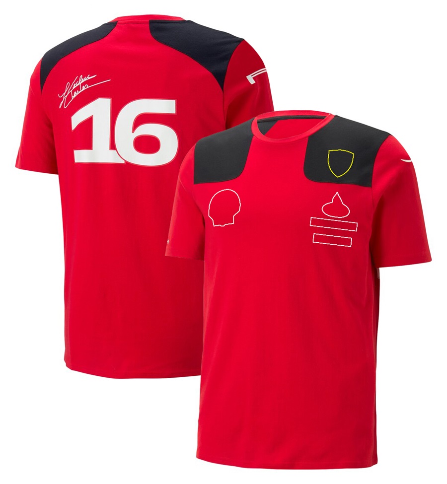 2022-2023 Formule 1 T-shirt de l'équipe rouge F1 Racing hommes T-shirt Fans décontracté marque polos été voiture Jersey chemises personnalisées
