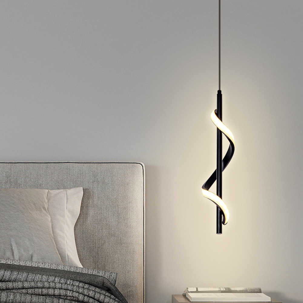 Lustre moderne plafond nordique lampes suspendues LED chambre chevet lampes suspendues chambre décoration de la maison éclairage 0209