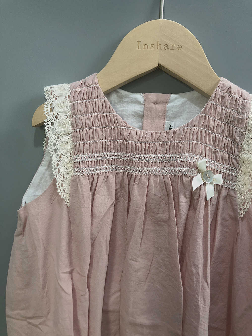 Roupas conjuntos de roupas PCs Meninas de meninas definidas rosa sem mangas de algodão Smocked com shorts e chapéu para o meu vestido de batizador de babi Princesa fofa