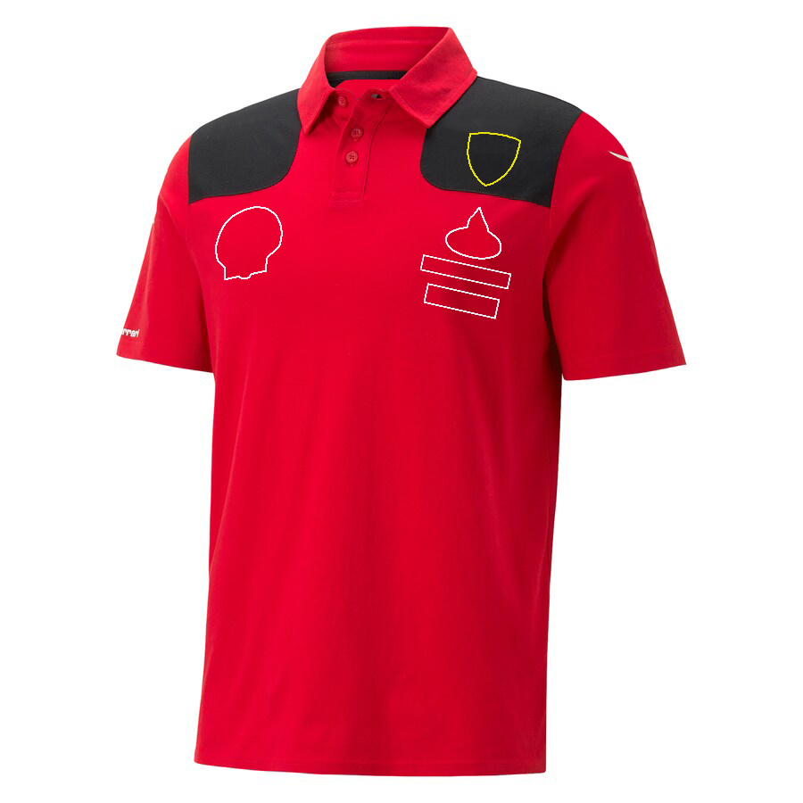 Maglietta della squadra di Formula 1 2023 Nuova maglietta F1 Magliette POLO Driver di sport motoristici Maglietta rossa Maglia a maniche corte traspirante