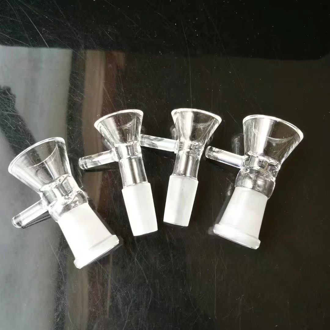 Fabrication de pipes à fumer en verre Narguilé soufflé à la bouche Bongs Adaptateur d'entonnoir transparent