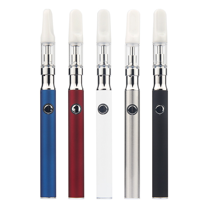 Jetable Vape Stylo Rechargeable E Cigarettes Kits 0.5 ml 1.0 ml USB Chargeur Céramique Bobine Vide Verre Cartouche Embouchure Vapes