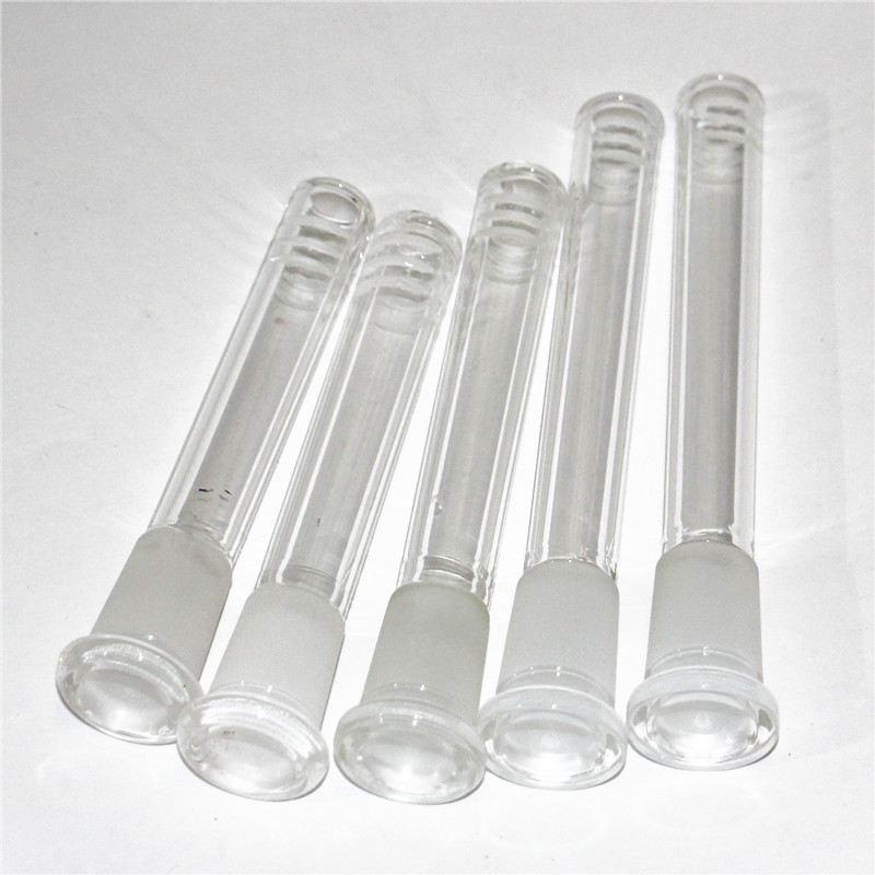 Diffuseur en verre du bas avec 18 mm mâle à 14 mm femelle en verre coloré Bong Adateur Down Down For Glass Bong Water Fumer Pipes
