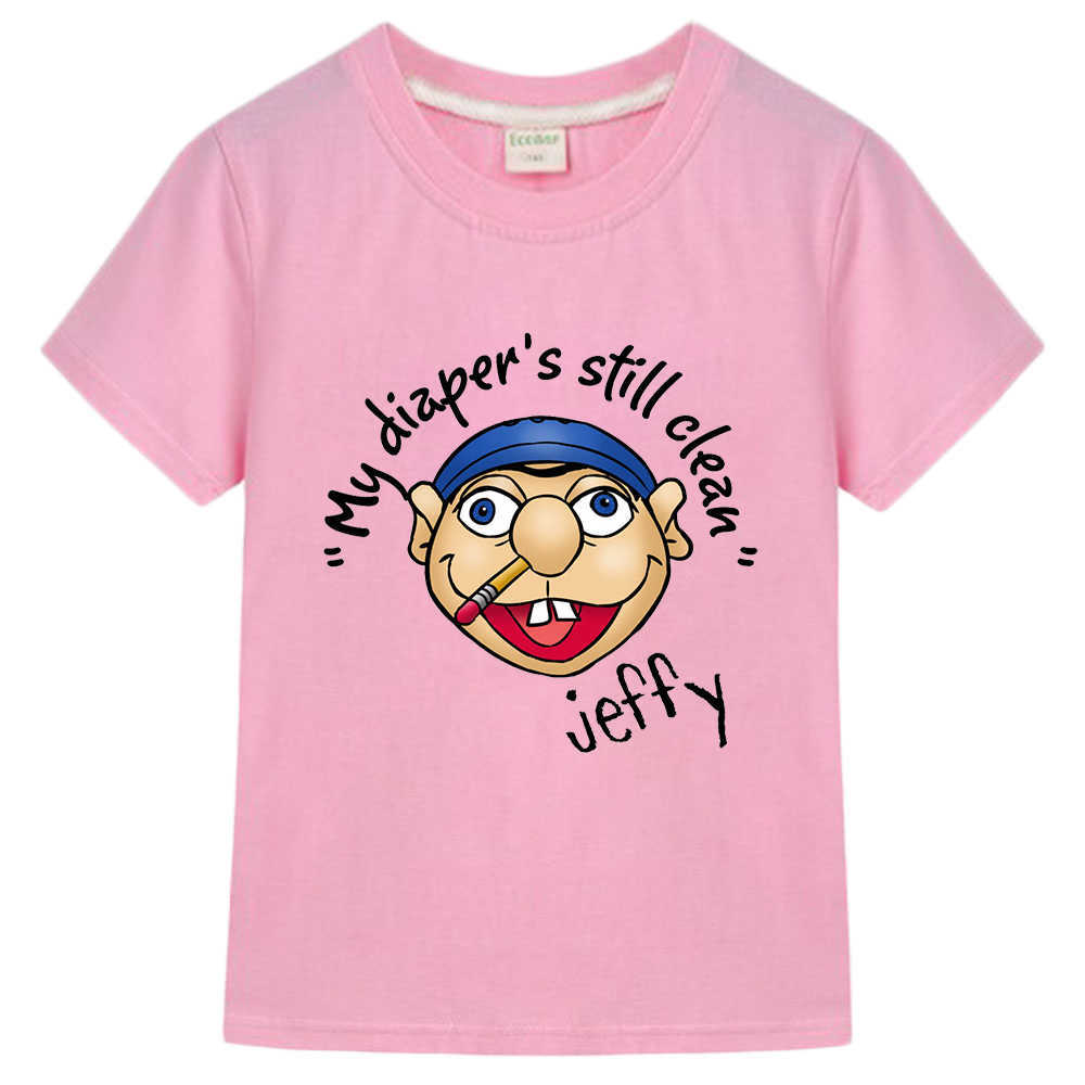 Tシャツアニメジェフィーシャツキッズ私のおむつのまだきれいなプリントTシャツ男の子グラフィックティーコットンTシャツ女の子短袖TシャツT230209