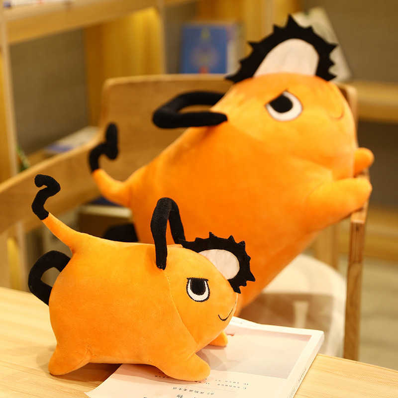 Аниме бензопила Man Pochita Plush Dolls Cartoon Cartoon Animal Pillow Cushion Dired для детей подарок для детей