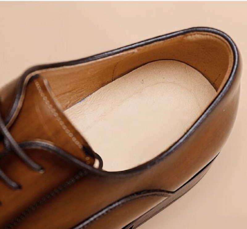 Oxford moda adam iş ayakkabıları katı tarzı ofis tasarımcısı ayakkabı en iyi gerçek deri el yapımı erkekler d2a8