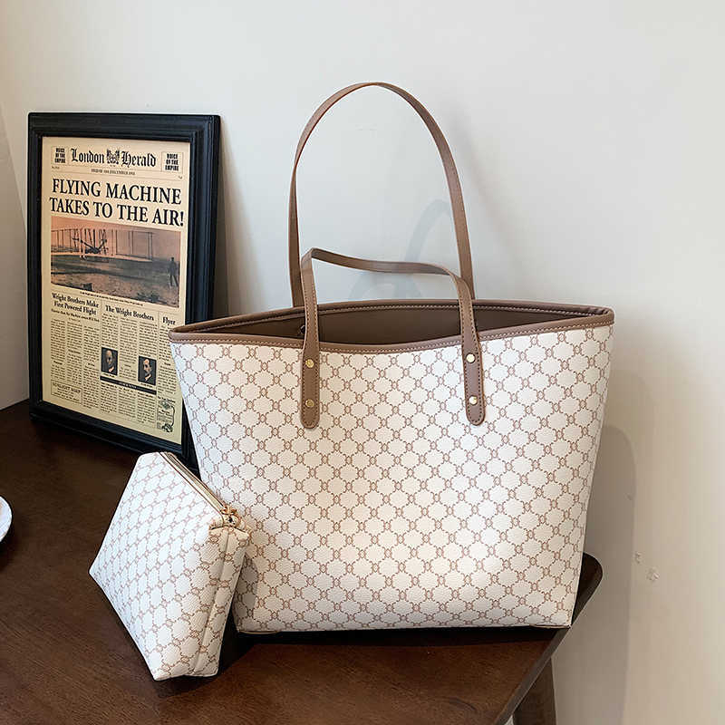 2023 Sacs à main Liquidation Outlet Vente en ligne Pcs/ensemble Sac à main fourre-tout de luxe haute capacité pour femmes 2023 Tendances Marque Designer Rayé Shopper Sac à provisions