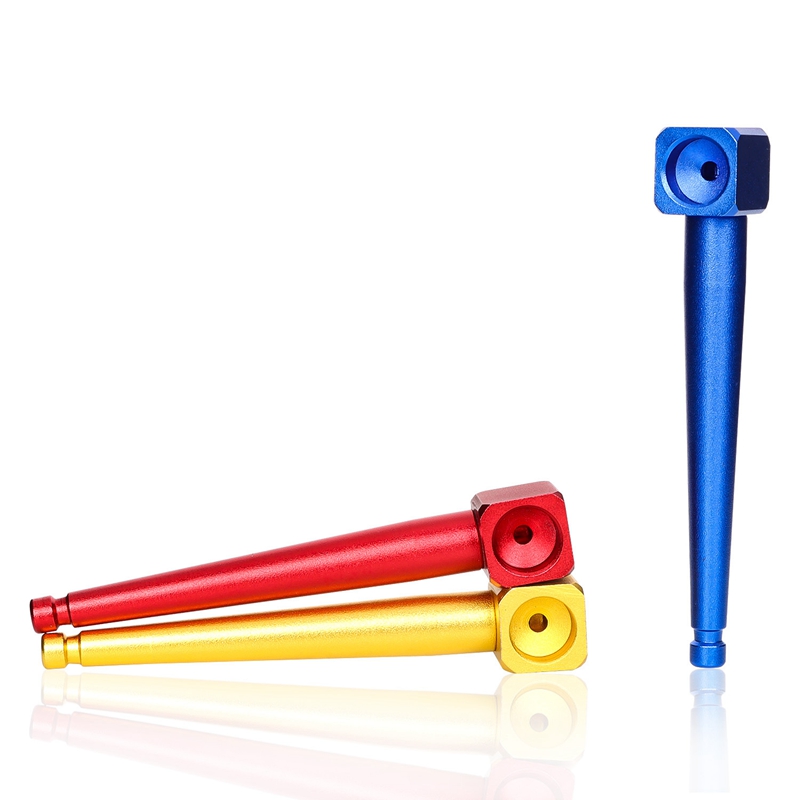 Latest Colorful Aluminium Alloy Mini Pipes Portable Removable Dry Herb Tobacco Filter Bowl Innovative Design Cigarette Holder Handpipes Smoking Tube DHL