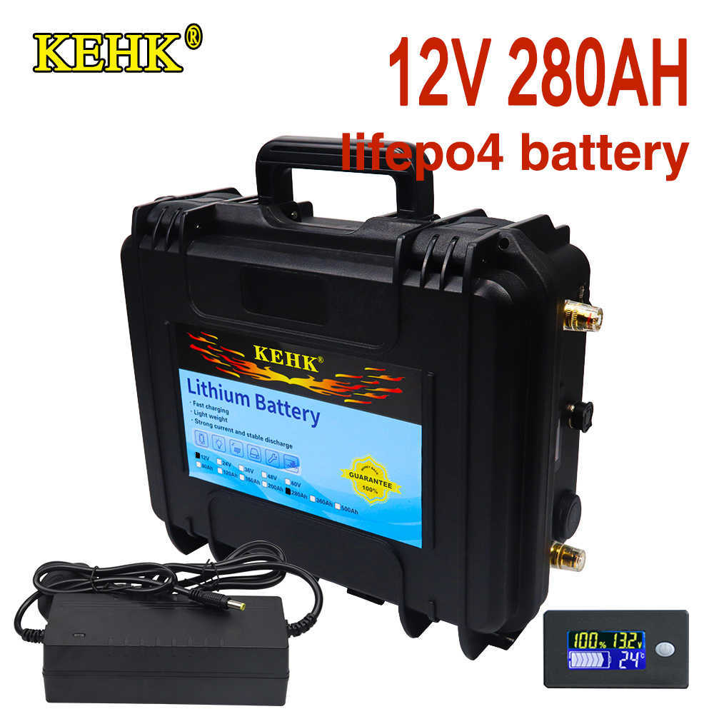 12V Lifepo4 batterie 280ah batterie au Lithium Rechargeable RV avec BMS PD pour le Camping en plein air et l'énergie solaire