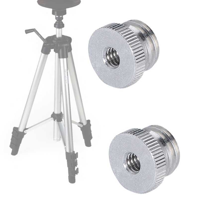 2 stks MIC Standadapter 5/8 mannelijk tot 1/4 vrouwelijke microfoonschroef aluminium legering camera statiefbevestiging
