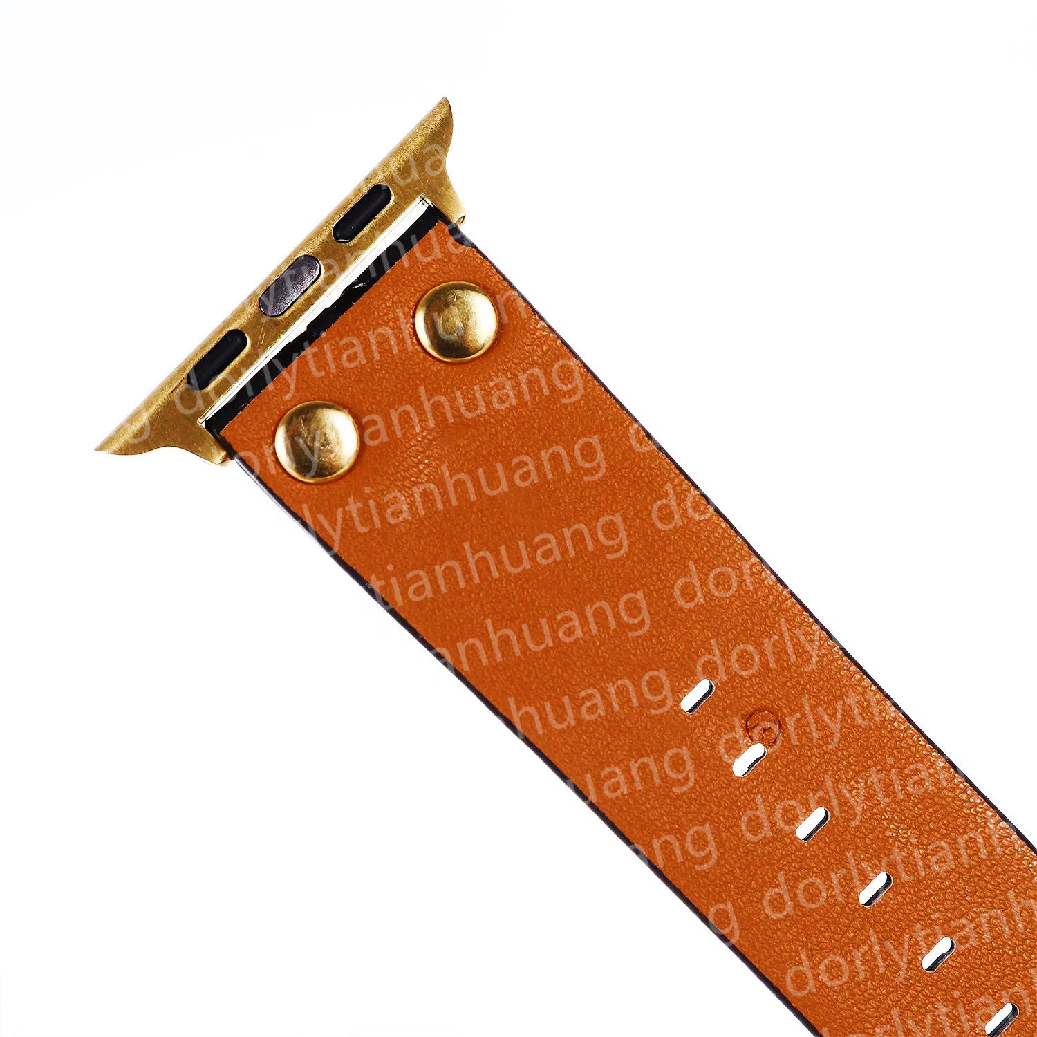 Cinturini orologi classici di design Apple Watch Band 8 7 6 4 Serie 3 iWatch 41mm 45mm 44mm 49mm Cinturino in oro con catena a maglie Rivetto Cinturino Stampa con motivo a lettera Cinturini orologi