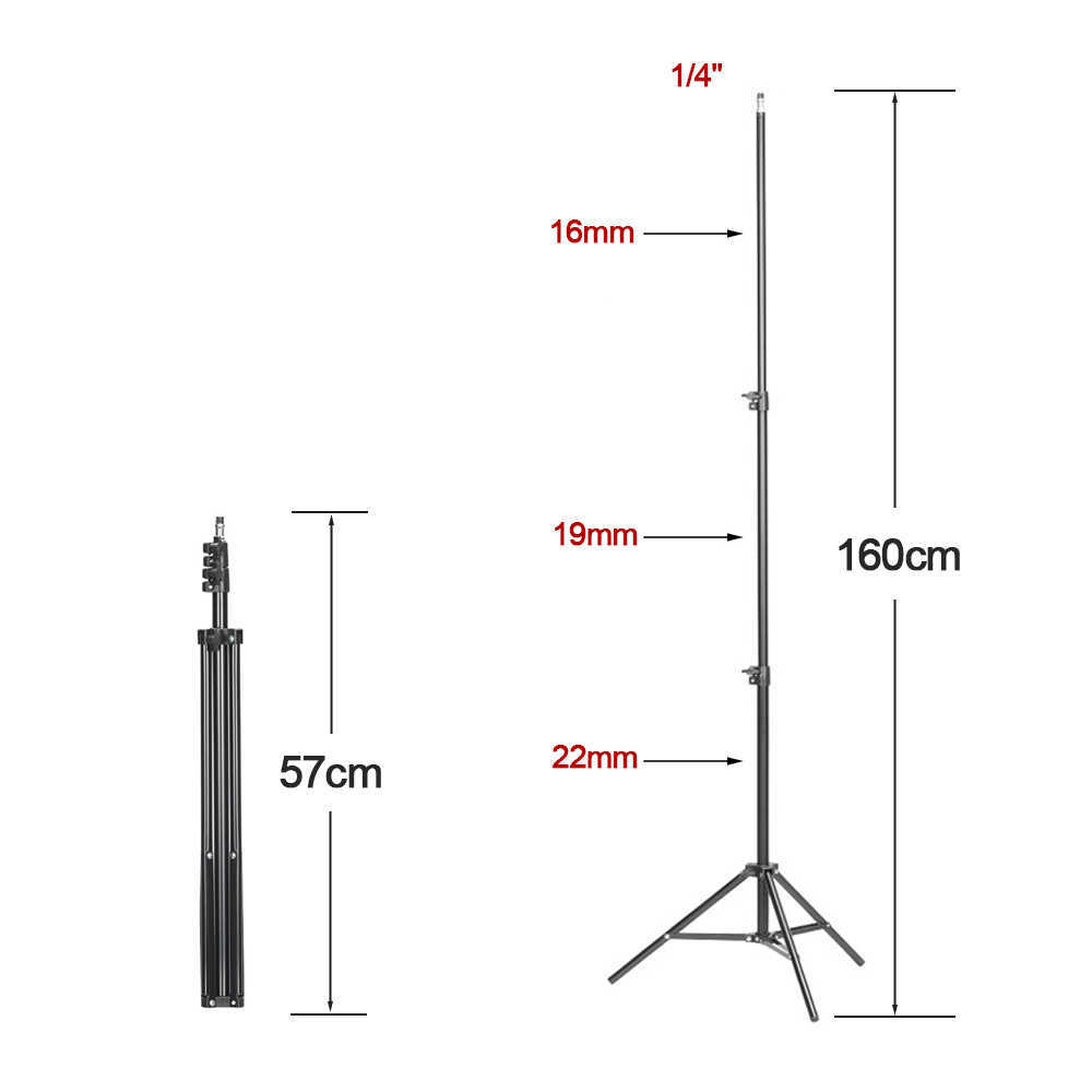 KEZERS 1.6M Metal Laser Level Tripod 0.25s Nivel Adjustable 3 Knots Height Stand With Adapter