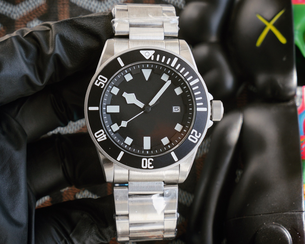 Novo relógio masculino movimento mecânico automático relógio de negócios em aço inoxidável
