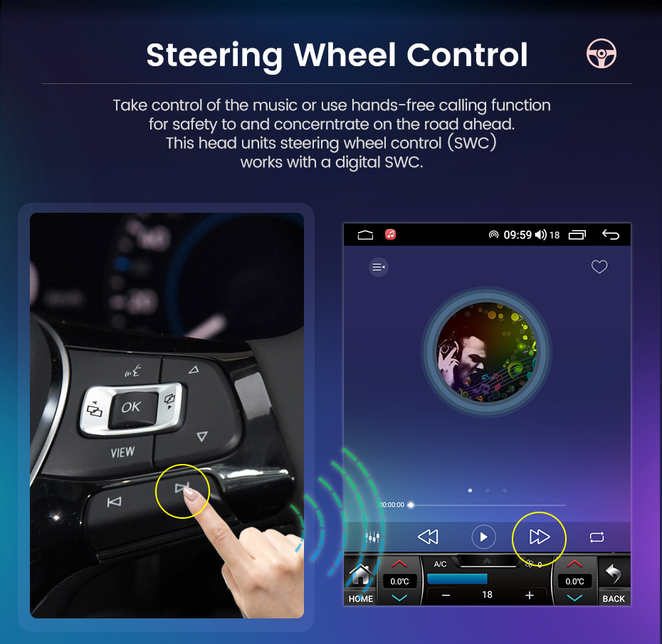 Android 11 Player Car DVD Радио для Skoda Octavia 3 A7 2013-2018 Tesla Style CarPlay Multimedia GPS Навигационная навигационная навигация Stereo 2din