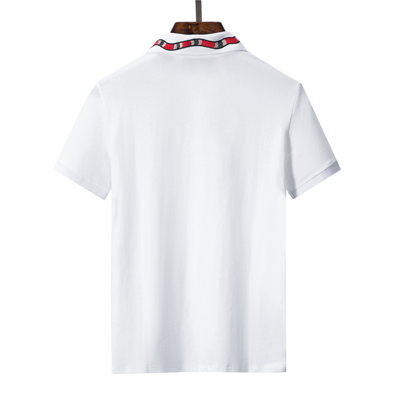 Nowa marka Summer Men Polo Haftery Shirt krótkie rękawy Tops Town Kołnierz Polo Odzież Męska moda Moda Casual Polo M-3xl #886