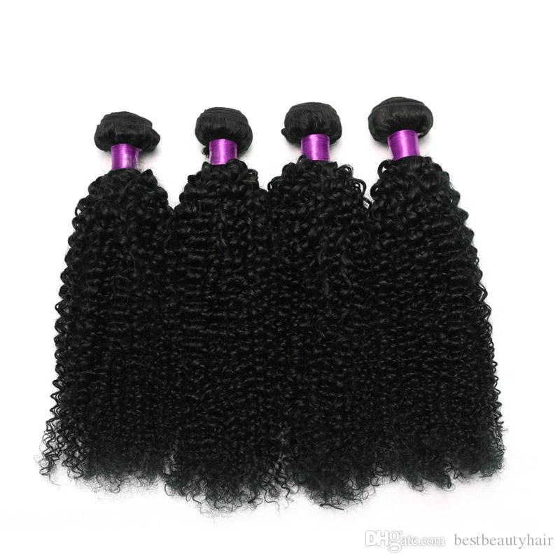 Malaysian Curly Human Hair Extensions 100g/pcs Natural Black Malaysian Curly Weave Virigin Hair Malaysian Kinky Curly Hair Extensions