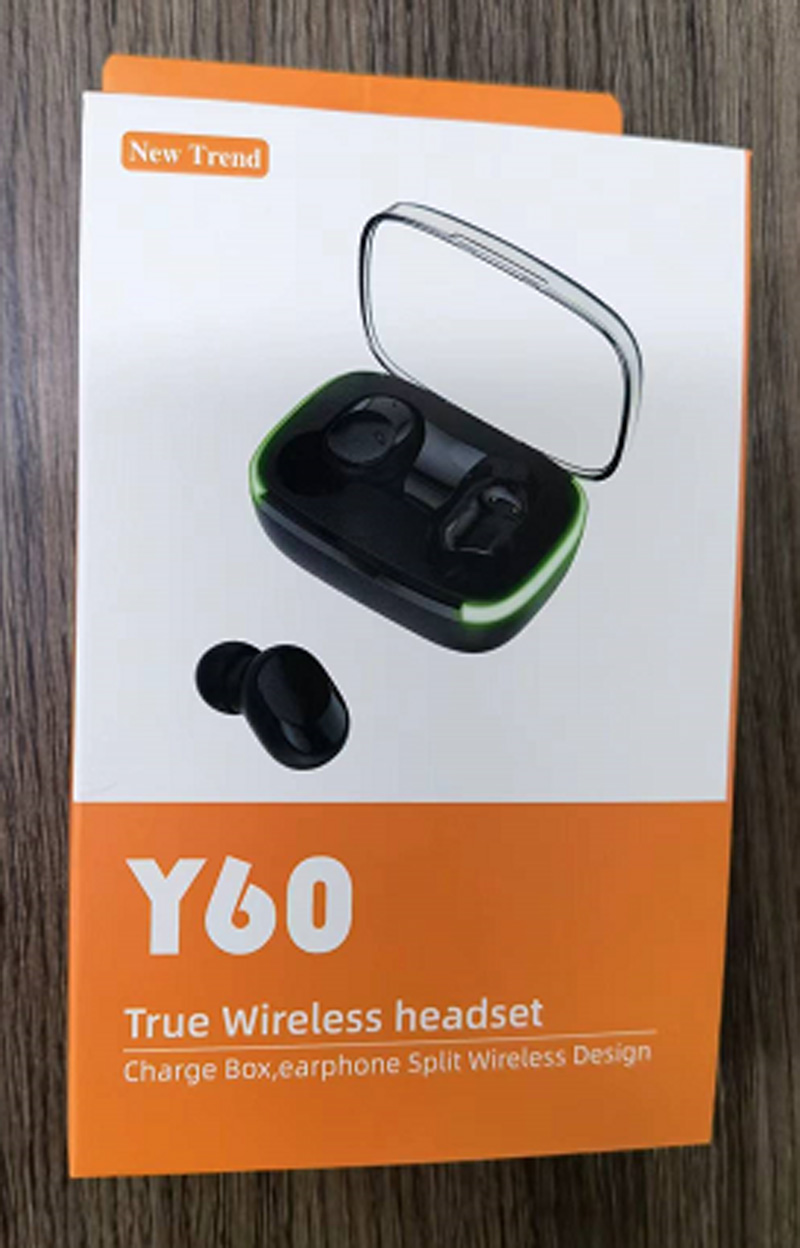 Nya anl￤nde Y60 EARPHONES BT 5.1 TWS Earbuds One Key Control Two-Way Talk Noise Refering Stereo Gaming Headset