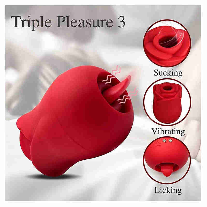 Massage Rose Sucer Vibromasseur 6 Vitesse Vibrant Clit Sucker Mamelon Fellation Clitoris Stimulation Masturbation Féminine vibrateur sex toy pour femme