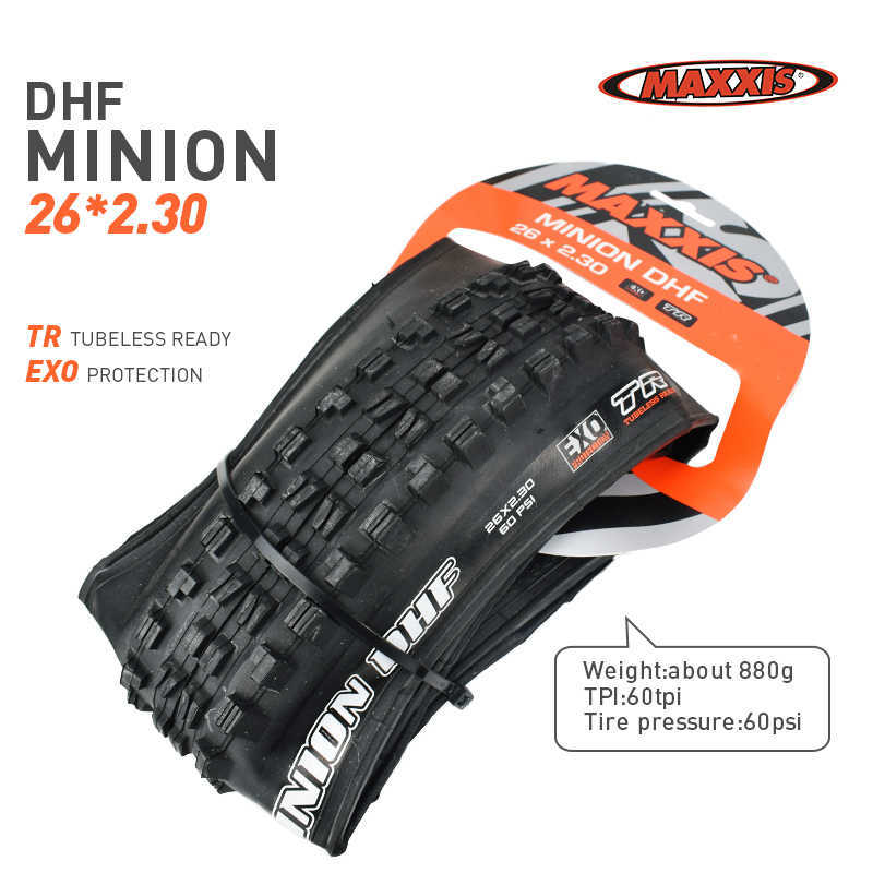 Pneus MAXXIS 26 pneu de vélo EXO TR 26*2.1 26*2.3 26*2.4 26*2.5 VTT pneu pliant MINION DHF/DHR/HIGH ROLLER/Crossmark 0213