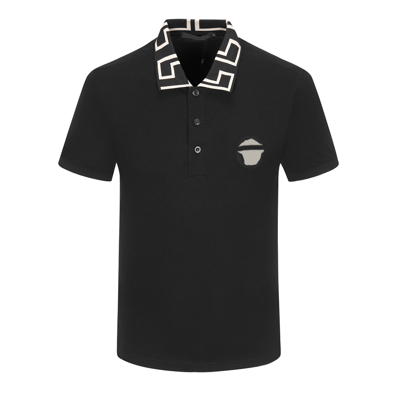 Camisa polo de algodão de manga curta bordada de marca de alta qualidade camiseta masculina roupas da moda coreana verão top de luxo tamanho asiático M-3XL