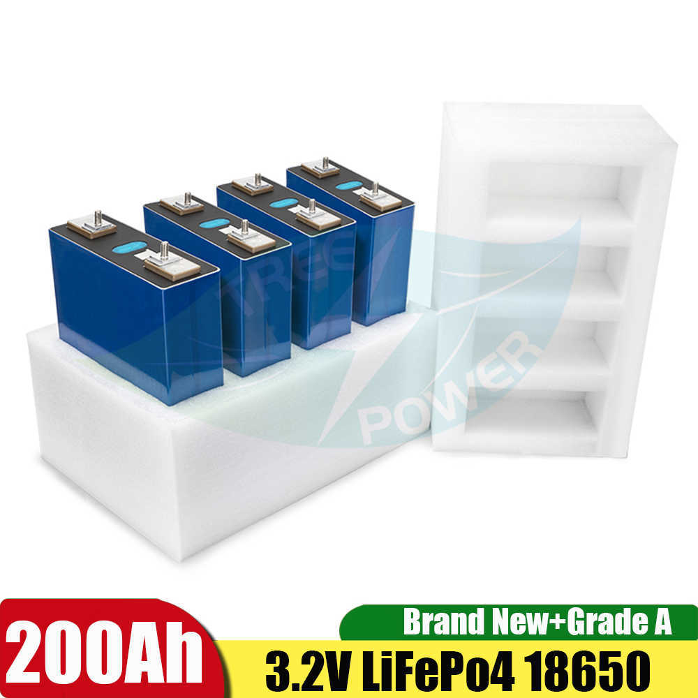 16 Uds nueva batería Lifepo4 de 3,2 V 200Ah con código QR LFP litio Solar 12V 24V 202ah celdas no 280Ah EV Marine RV Golf