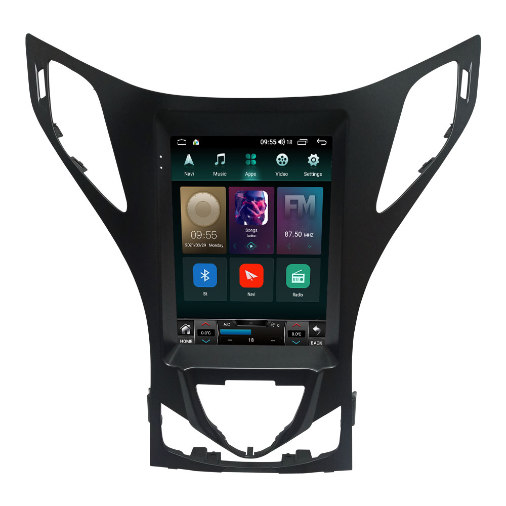 Voiture dvd Radio lecteur multimédia Android 11 pour Hyundai Azera 2011 2012 Tesla Style Carplay GPS Navigation tête unité stéréo 2din BT