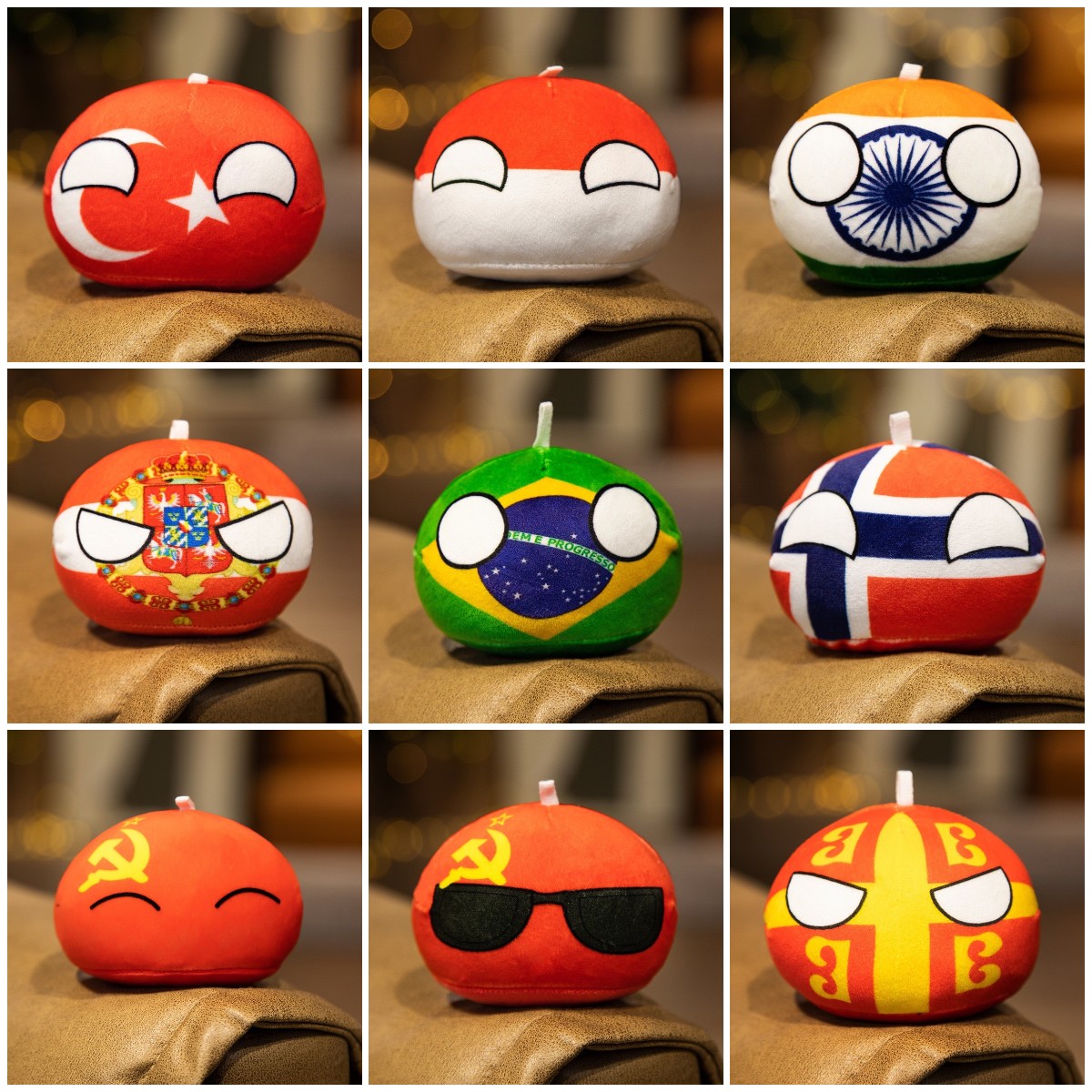 10 cm country ball plysch leksaker Polandball h￤nge countryball country flagg bollar v￤ska h￤nge nyckelring