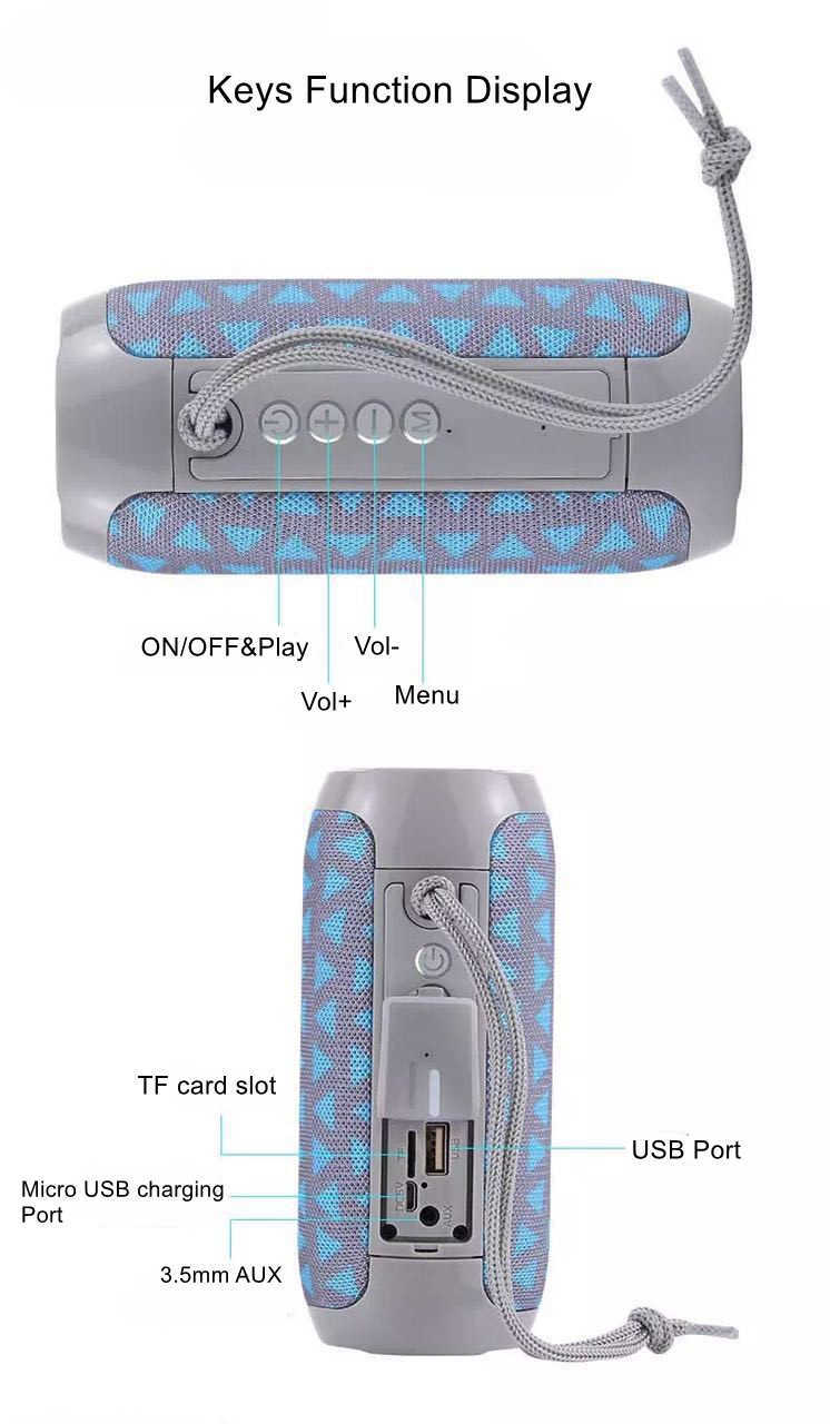 Haut-parleurs portables d'extérieur, Bluetooth, colonne sans fil, double barre de son, caisson de basses, lecteur de musique, haut-parleur, Radio FM