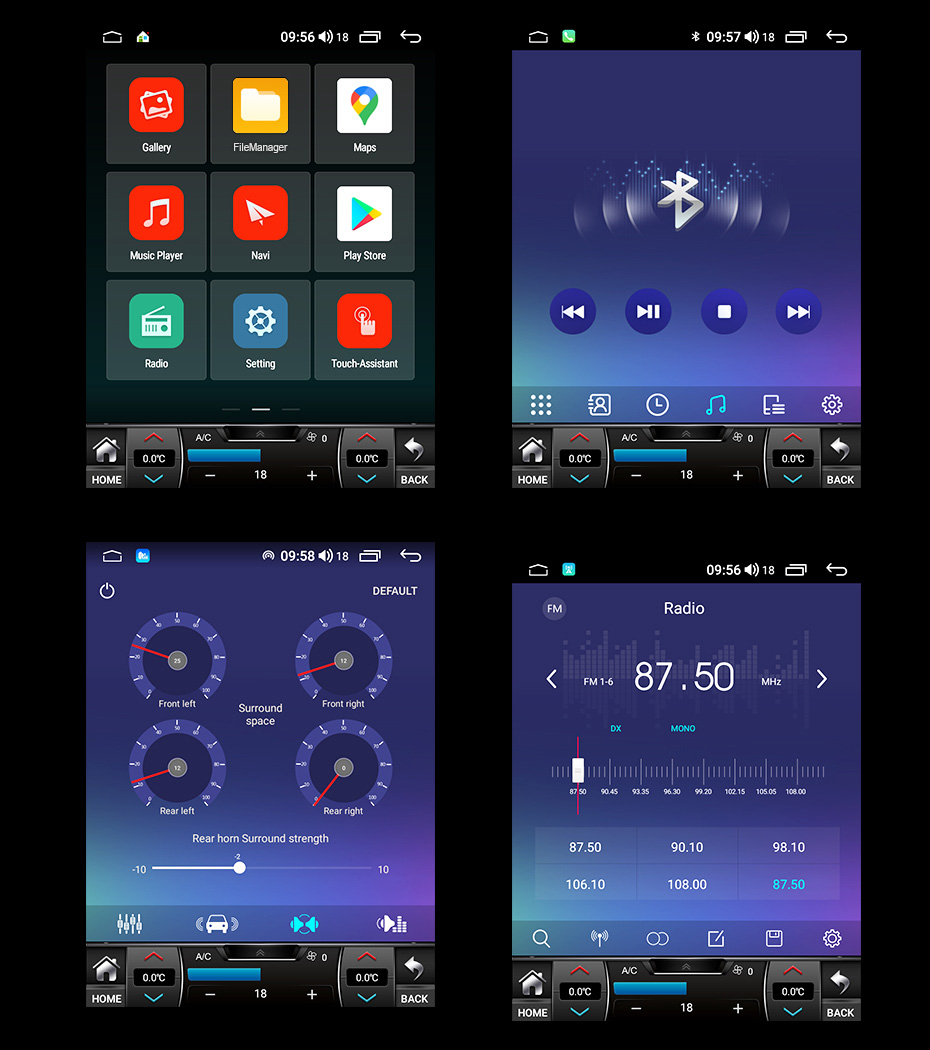 Android Auto Car DVD Radio Player 2din para Mitsubishi Outlander 3 GF0W GG0W 2012-2018 4G CarPlay multimídia Autoradio BT
