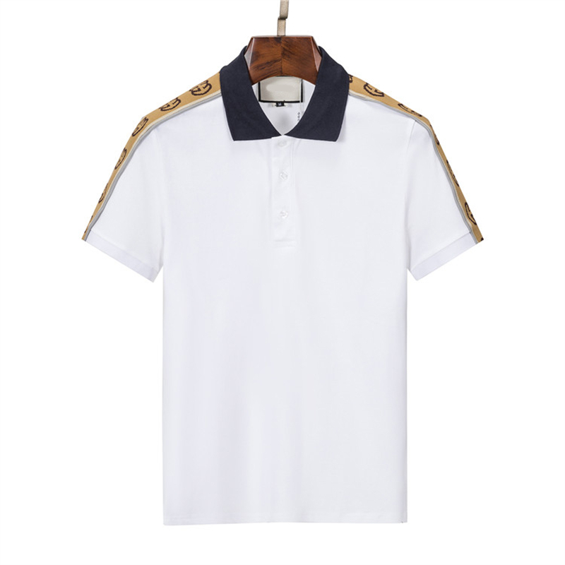 Herrpolos designer polo skjorta f￶r m￤n lyxiga polos casual t-shirt broderade brev mode high street m-3xl #88888