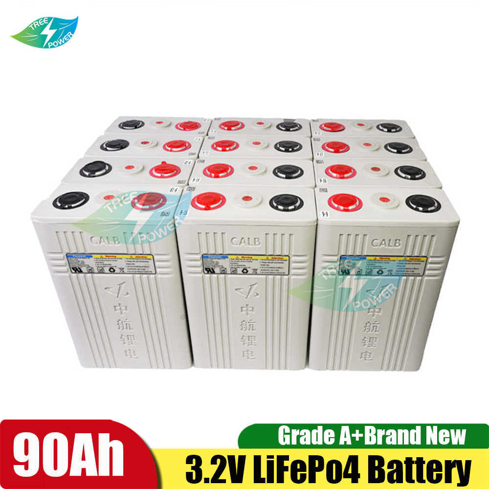 4 Uds. Batería Lifepo4 de 3,2 V 100Ah 12V 200AH batería de fosfato de hierro y litio nueva batería de plástico de 400Ah para paquete Solar RV a 24V