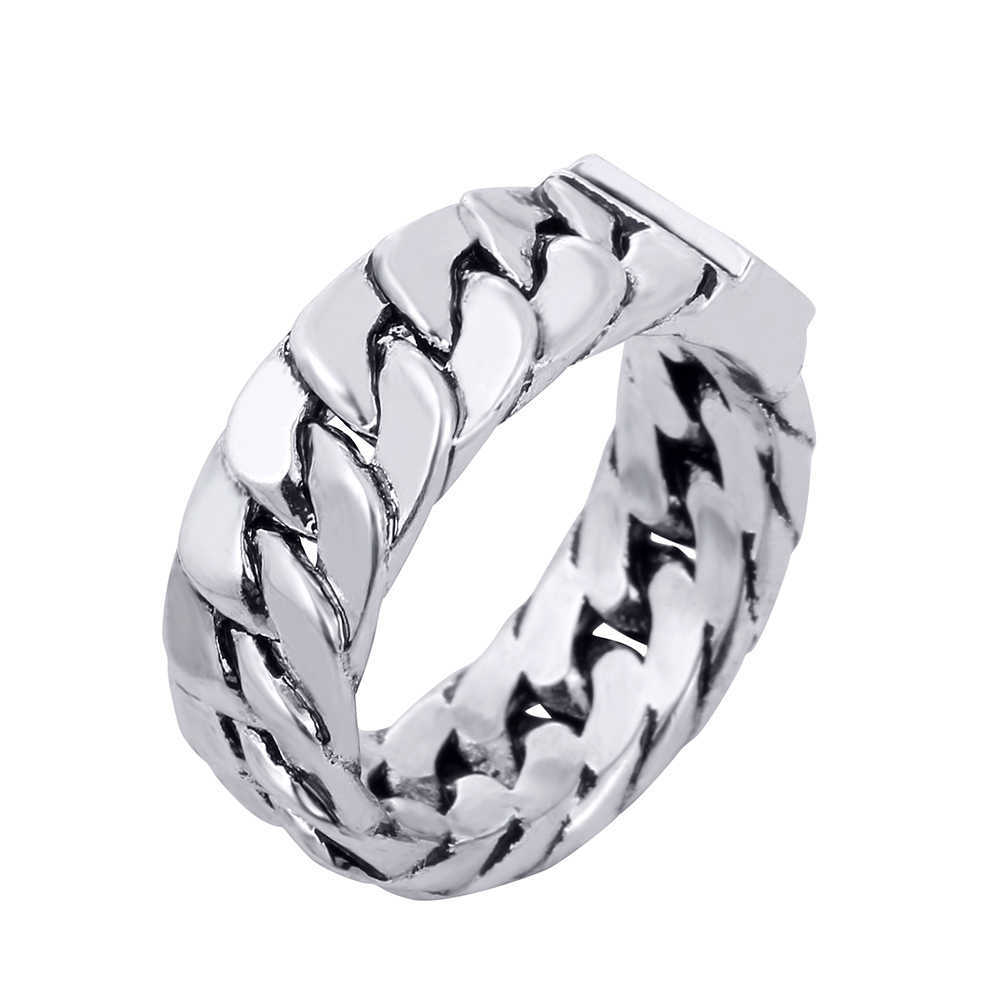 Anneaux de bande Antique Argent Couleur Bouddha Bague Doigt Art Rétro Homme Punk Bijoux Moto Pneu Modèle Femmes Cadeaux D'anniversaire Couple Bijoux G230213