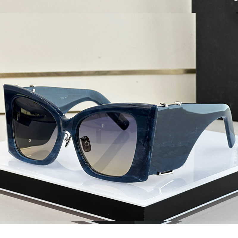 Nieuw modeontwerp Acetaat zonnebril M119 Big Cat Eye frame Simpele en elegante stijl veelzijdige outdoor UV400 Beschermingsglazen W250Q