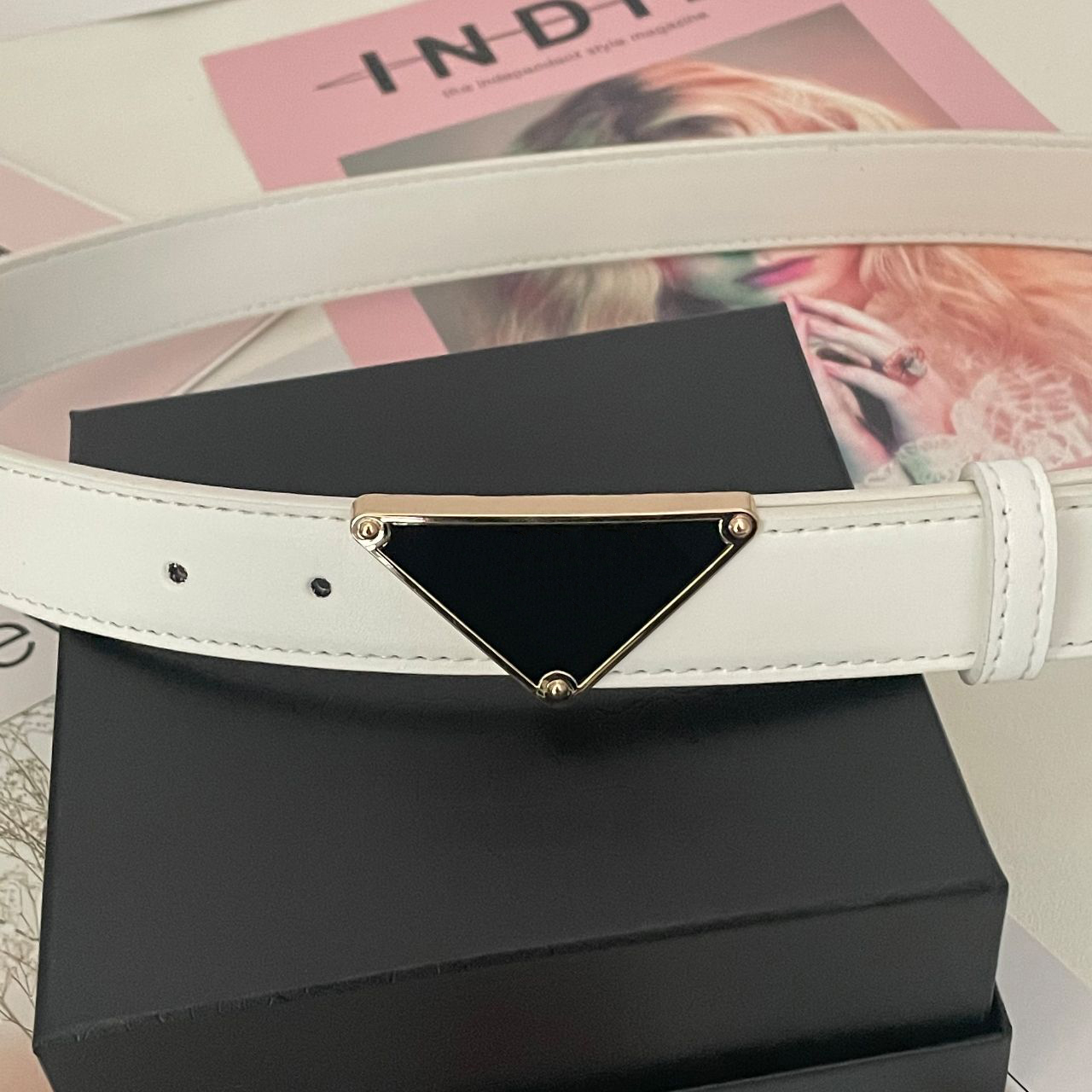 Designer Belt Luxury Women Belts Fashion Classical BiG Smooth Buckle Real Leather Strap 3 0cm Width With Box Black White Red Yello200L