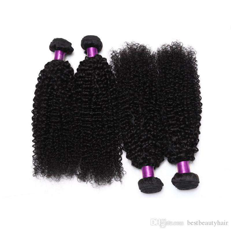 Malaysian Curly Human Hair Extensions 100g/pcs Natural Black Malaysian Curly Weave Virigin Hair Malaysian Kinky Curly Hair Extensions