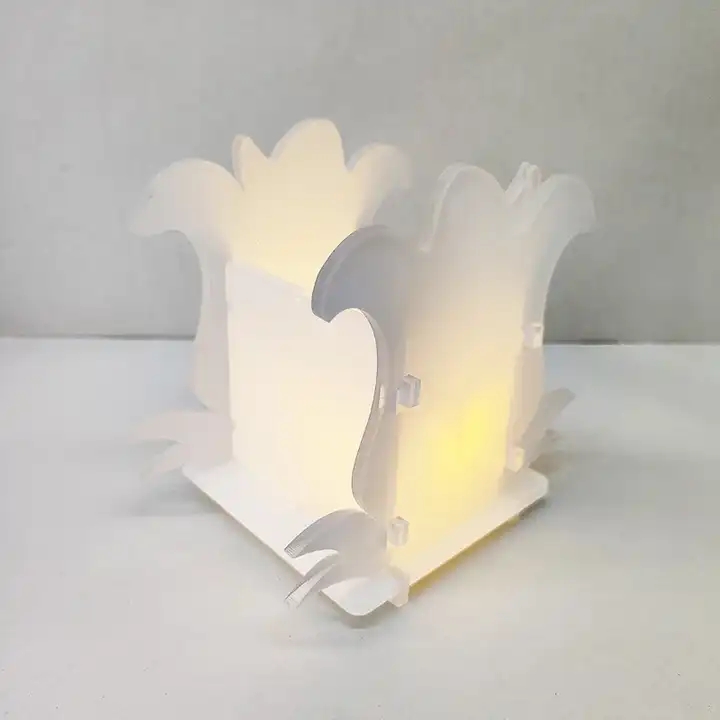 Sublimatie Memorial Lantern Blank Wedding Gifts Party Decoratie Symperthische lamp Acryl Lantaarn Drukken Candyhouders Z11